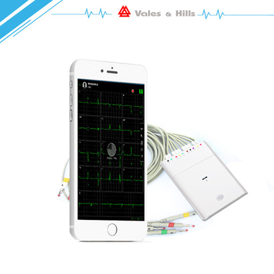 Medical IPad ECG Machine Bluetooth Connection IPhone Display ECG Machine