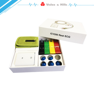 IPad Draadloos ECG Apparaat met Ecg-Toebehorenbanaan 4,0 Ce van de 10 Loodkabel