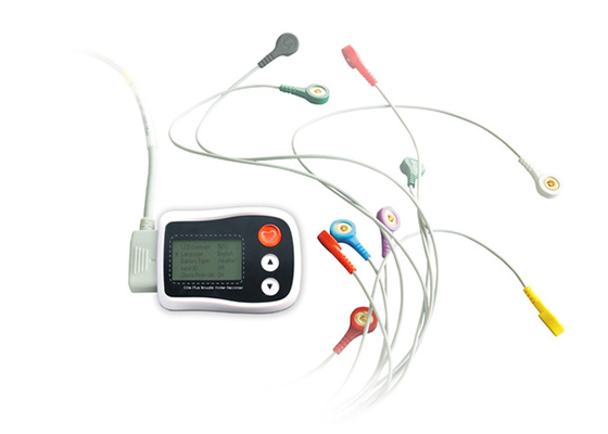 LCD de Monitor van Holter van het Vertoningsscherm en ECG-Analysesoftware de Tijd van het 24 Urenverslag