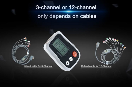 Witte Ambulante ECG die 24 - 72 Uren controleert die Slimme Holter-Monitor ontdekken