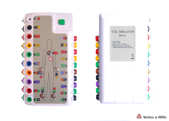 ABS Plastic ECG Simulator Witte Detector voor IOS Draadloze Bluetooth Verbinding