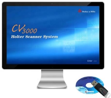 Ce/FDA keurde Holter ECG 12 de Witte Monitor van Holter van het Kanaal goed 24-72 Uur
