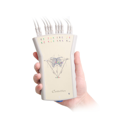 Draagbaar Grey Plastic Recorder met VIP Simultenaous 12 Lood Handbediende ECG Machine