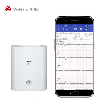 Het witte kleine systeem Bluetooth die van Android van de Aanwinstendoos ECG-Machine rusten